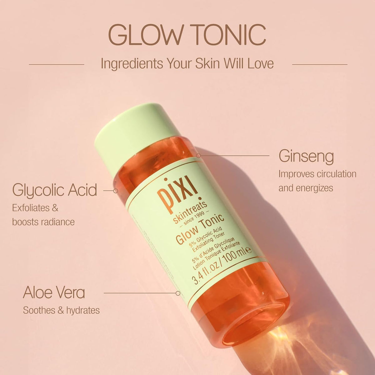 Premium lifestyle placement of the complete Pixi by Petra radiance set.