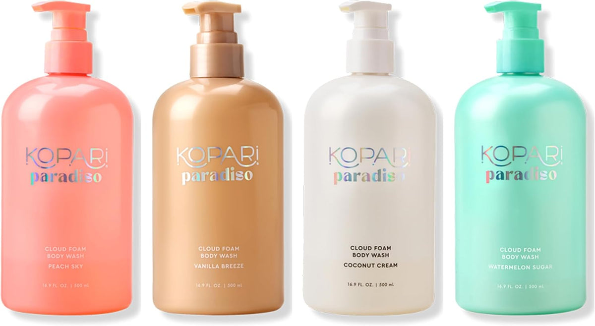 Kopari Paradiso Cloud Foam Body Wash - Vanilla Breeze | Hydrating Foaming Body Wash with Hyaluronic Acid & Vitamin E | Gentle Cleanse, Cozy Scent - Image 9