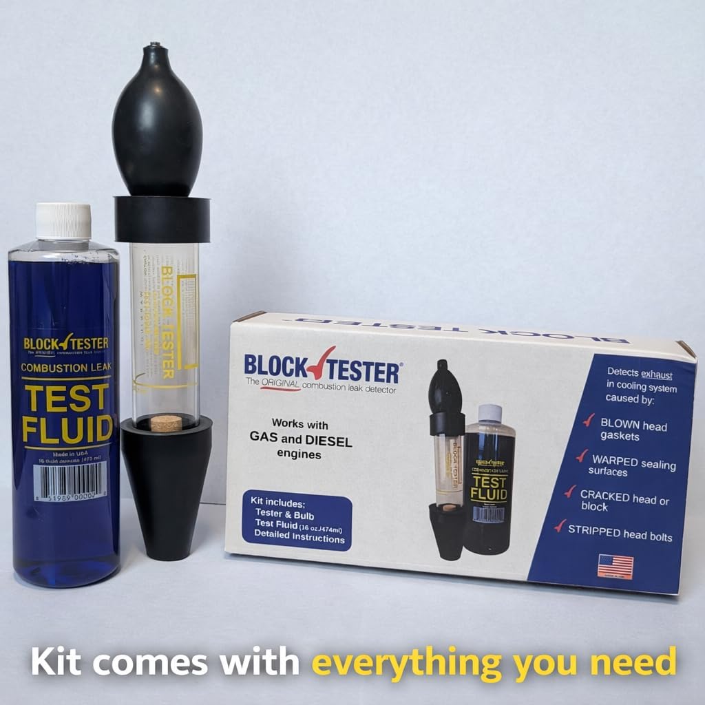 Block Tester BT-500 packaging box showing Made in USA details