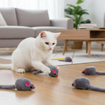 FdcLixuvol set of five durable plush mouse toys for stress relief.