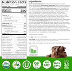 Orgain Perfect Meal Chocolate Protein Powder Supplement Facts Label
