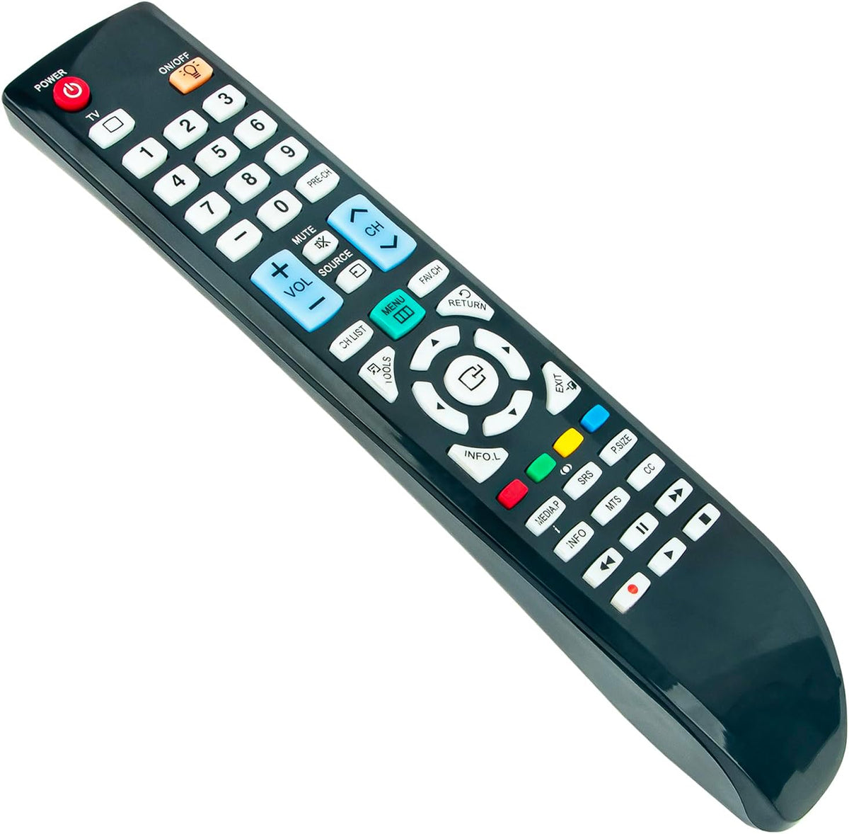 Aulcmeet Samsung TV remote control keypad layout