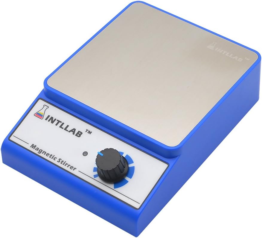 INTLLAB Magnetic Stirrer Stainless Steel Magnetic Mixer with stir bar (No Heating) Max Stirring Capacity: 3000ml - Image 2