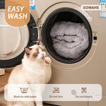 Size perspective of SOMAHE cat bed for small pets