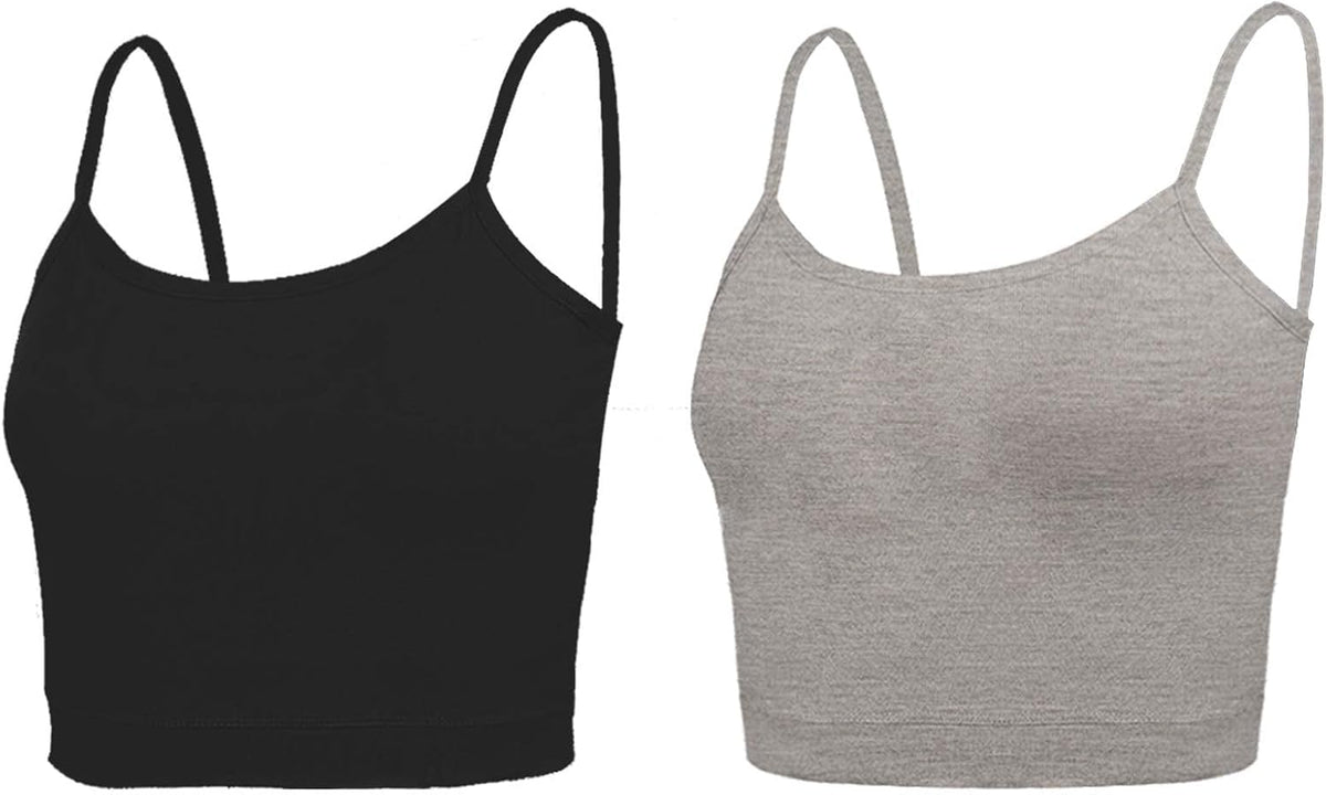 NEWITIN 4 Pack Spaghetti Strap Camisole Top Adjustable Strap Tank Top for Women - Image 11