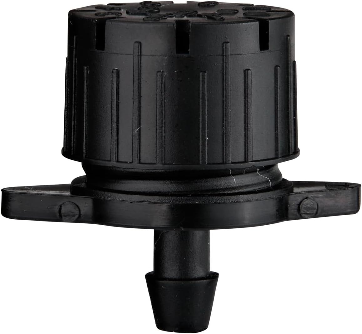 Raindrip irrigation bubbler quarter inch barbed inlet close up