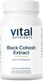 Vital Nutrients Black Cohosh Extract 250mg bottle front view for menopause support