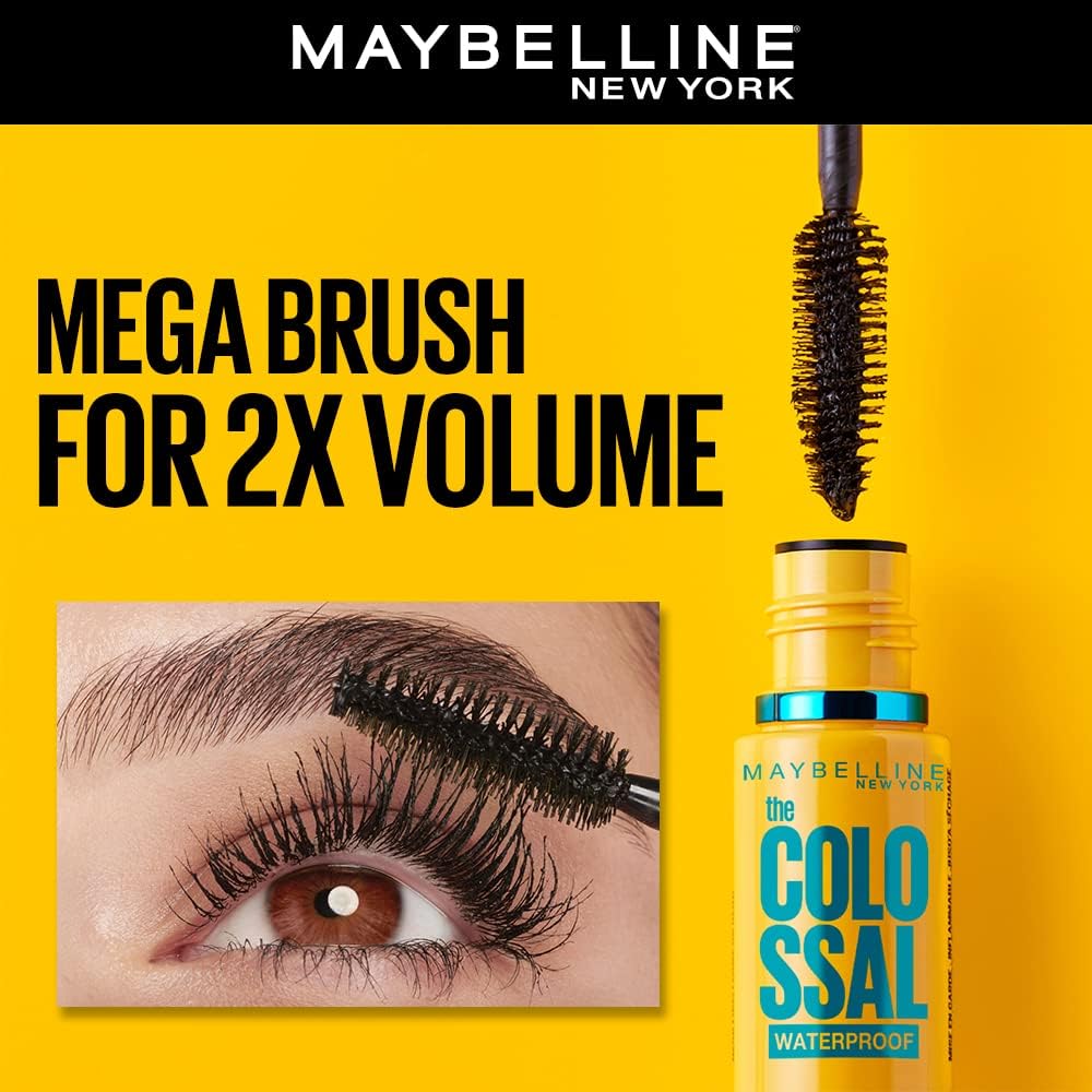 Back of Maybelline Colossal Big Shot mascara packaging details