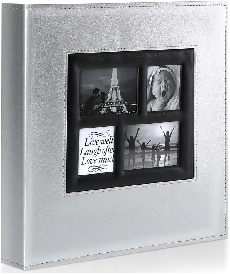 Ywlake Photo Album 4x6 500 Pockets Photos, Extra Large Capacity Family Wedding Picture Albums Holds 500 Horizontal and Vertical Photos Brown - Image 14