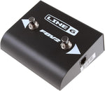 Line 6 FBV2 foot switch front view showcasing two metal buttons