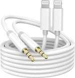 Wamaxlink iPhone Lightning to 3.5mm Aux Cable 2 pack front view