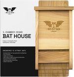 WildYard cedar bat house front view for outdoor mosquito control