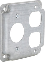 RACO steel cover close up of corner and screw holes