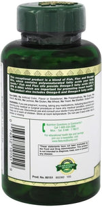 Nature's Bounty rapid-release liquid softgels capsule close-up