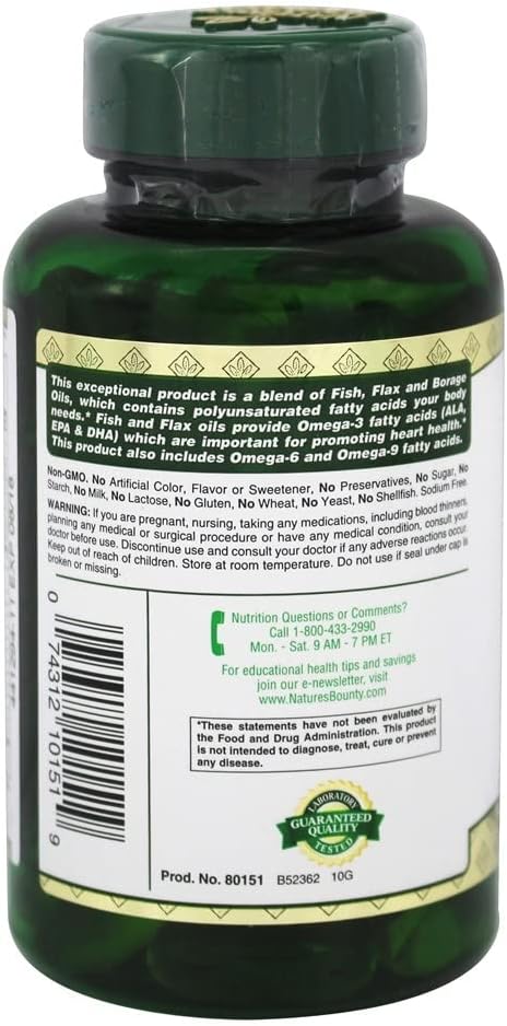 Nature's Bounty rapid-release liquid softgels capsule close-up
