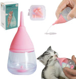 Kitten Bottles for Nursing,Puppy Bottles for Nursing Puppy Milk, Anti-Choking Puppy Feeder Design,with 3pcs Replaceable and Reusable Silicone Nipples for Feeding Newborn Pets (Blue, 40ml+3pcs) - Image 11