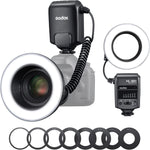 Godox ML150 II Macro Ring Flash front view camera lighting kit