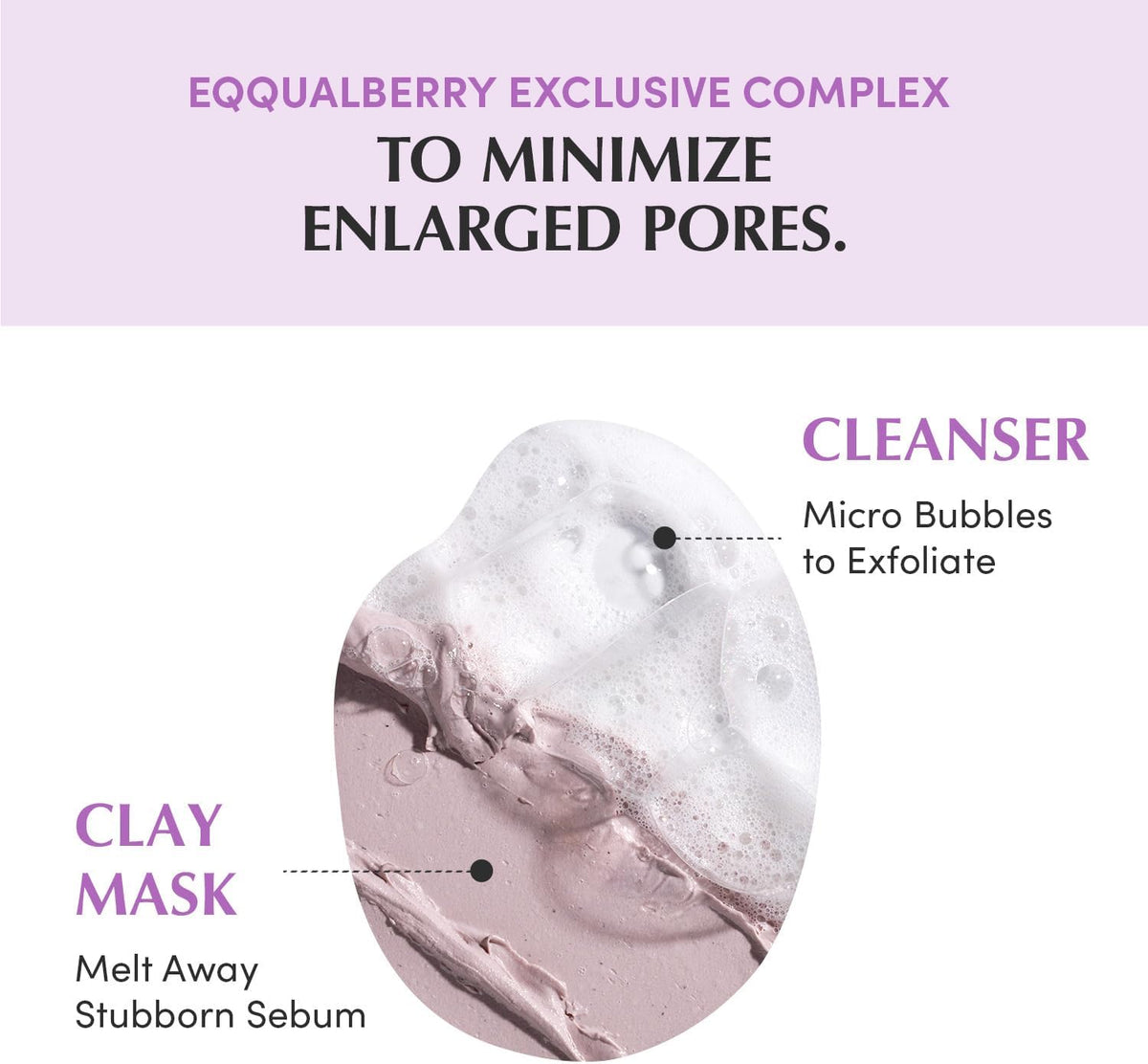 Eqqualberry Purple Rice Pore Purifying Pack Cleanser tube back label details
