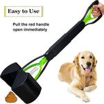 Heavy duty pet waste picker jaw mechanism close up view