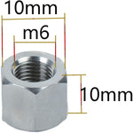 Smartsails metric hex coupling nut pack of five laid out flat