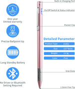 Minilabo stylus charging port and power button detail.