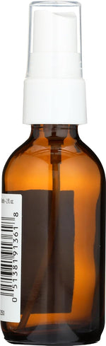Aura Cacia empty glass spray bottle with label