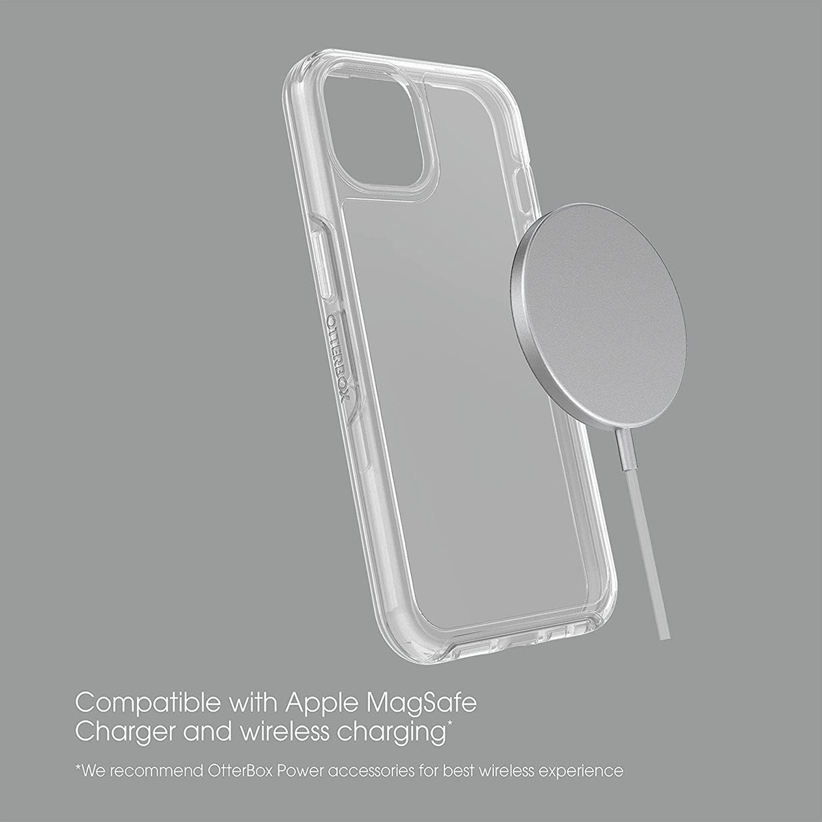 OtterBox Stardust case aligned for wireless charging compatibility