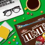 M&M's chocolates used as a topping on a fresh cookie
