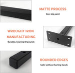 Jorohiker 12 inch wall mounted shelf brackets with hardware
