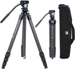 SIRUI Professional Heavy Duty Carbon Fiber Tripod, 68.9" Waterproof Camera Tripod with Triangular Center Column, Large Tube for DSLR, Camcorder, Load 33lbs/15kg (ST-224) - Image 10