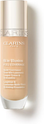 Clarins Skin Illusion full coverage foundation bottle front view luxury skincare