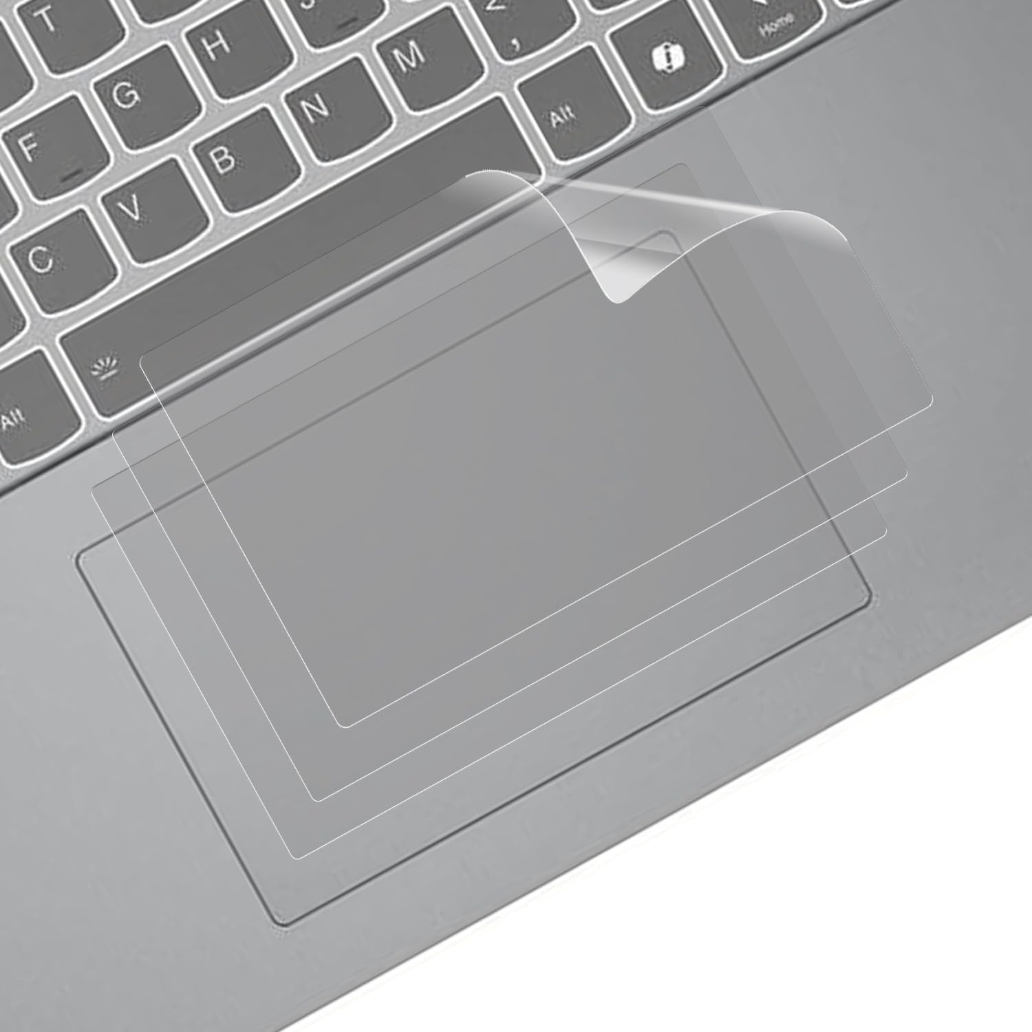 KEANBOLL matte trackpad protector cover front view applied on laptop