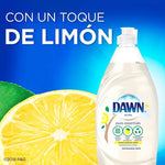 Dawn Ultra Pure Essentials Lemon Essence dish soap bottle side angle display