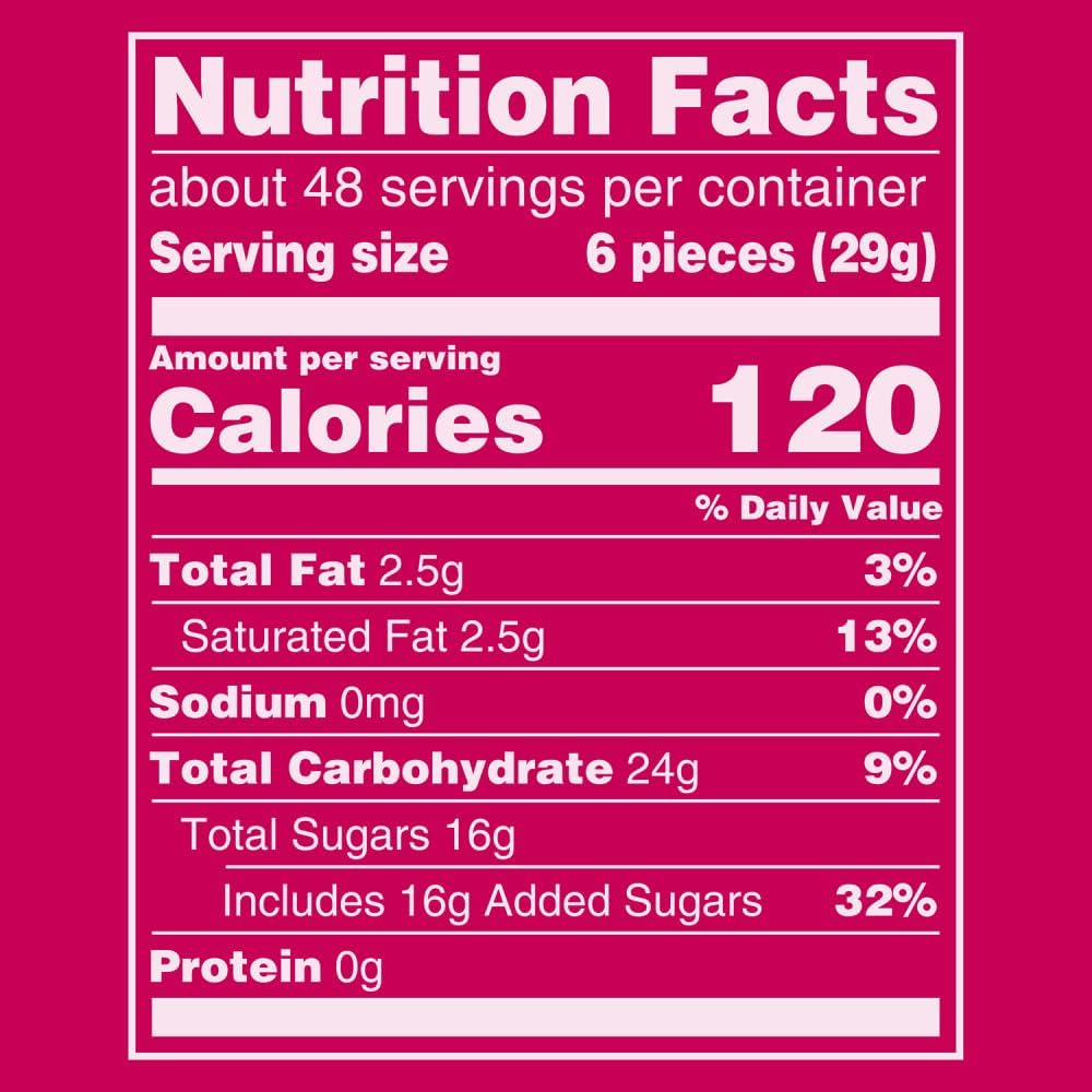 Starburst FaveREDS bulk candy bag showcasing strawberry cherry watermelon and fruit punch flavors