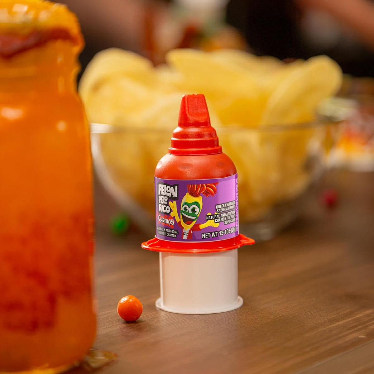 Pelon Pelo Rico candy dispenser top view