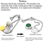 Adjustable aromatherapy scent bracelet with colorful refill pads