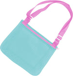 UTTPLL colorful mesh beach bag front view for kids.