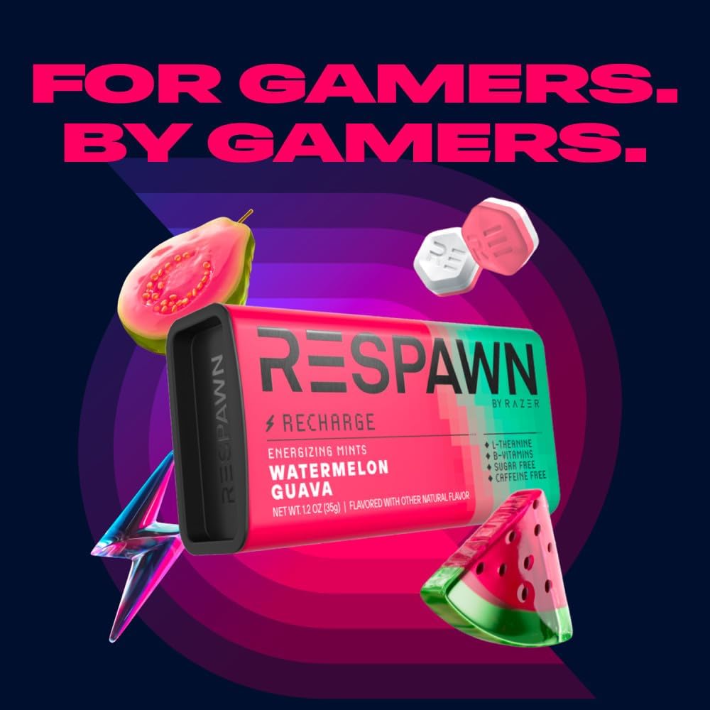 RESPAWN by Razer pocket sized travel essentials breath freshener bulk pack for daily desk storage.