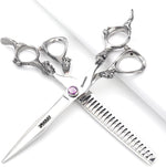 7" 7.5" 8"9" Professional Hairdressing Scissors Barber Salon Hair Cutting Dragon Shears (Large). (7 inch-A) - Image 8