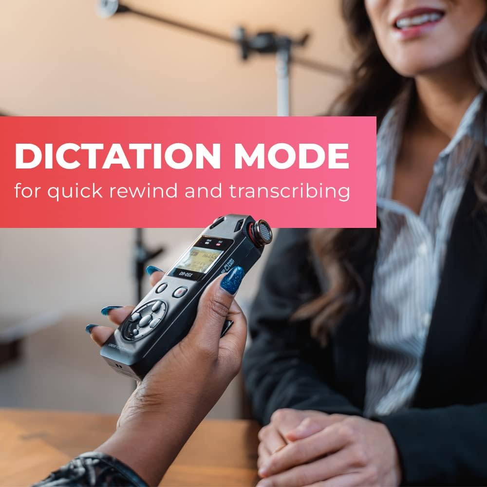 Tascam DR-05X Stereo Handheld Digital Audio Portable Recorder and USB Audio Interface, Pro Field, AV, Music, Dictation Recorder - Image 4