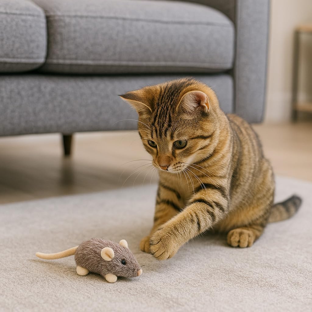 Spot House Mouse Helen cat toy small size comparison