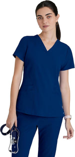 BARCO ONE Women's Pulse Scrub Top, Sporty V-Neck Medical Top w/ 4-Way Stretch & 5 Pockets - Image 14
