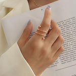 OIDIMS stacking finger ring displayed on hand for thumb wear