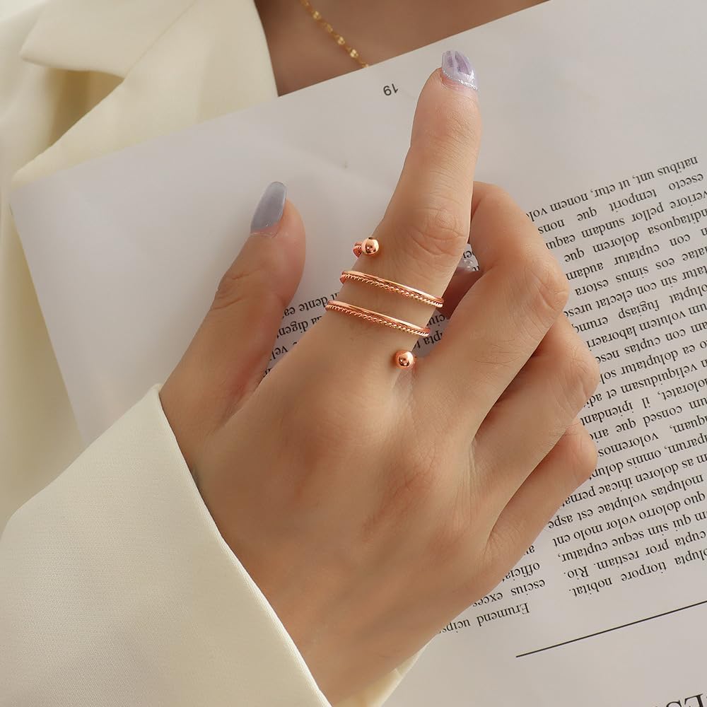 OIDIMS stacking finger ring displayed on hand for thumb wear