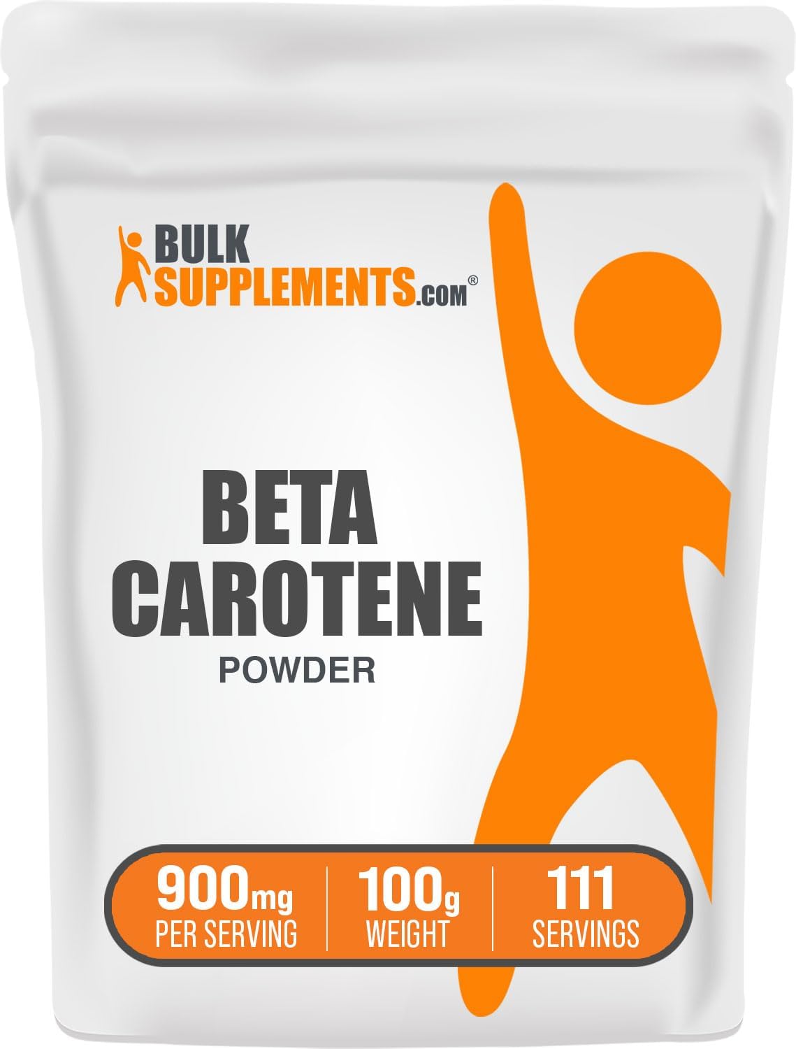 BulkSupplements.com Beta Carotene Powder - Beta Carotene Supplement, Vitamin A Supplement for Immune and Vision Support - Gluten Free, 900mg per Serving, 500g (1.1 lbs) (Pack of 1) - Image 10
