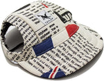 Back view of leconpet adjustable dog hat