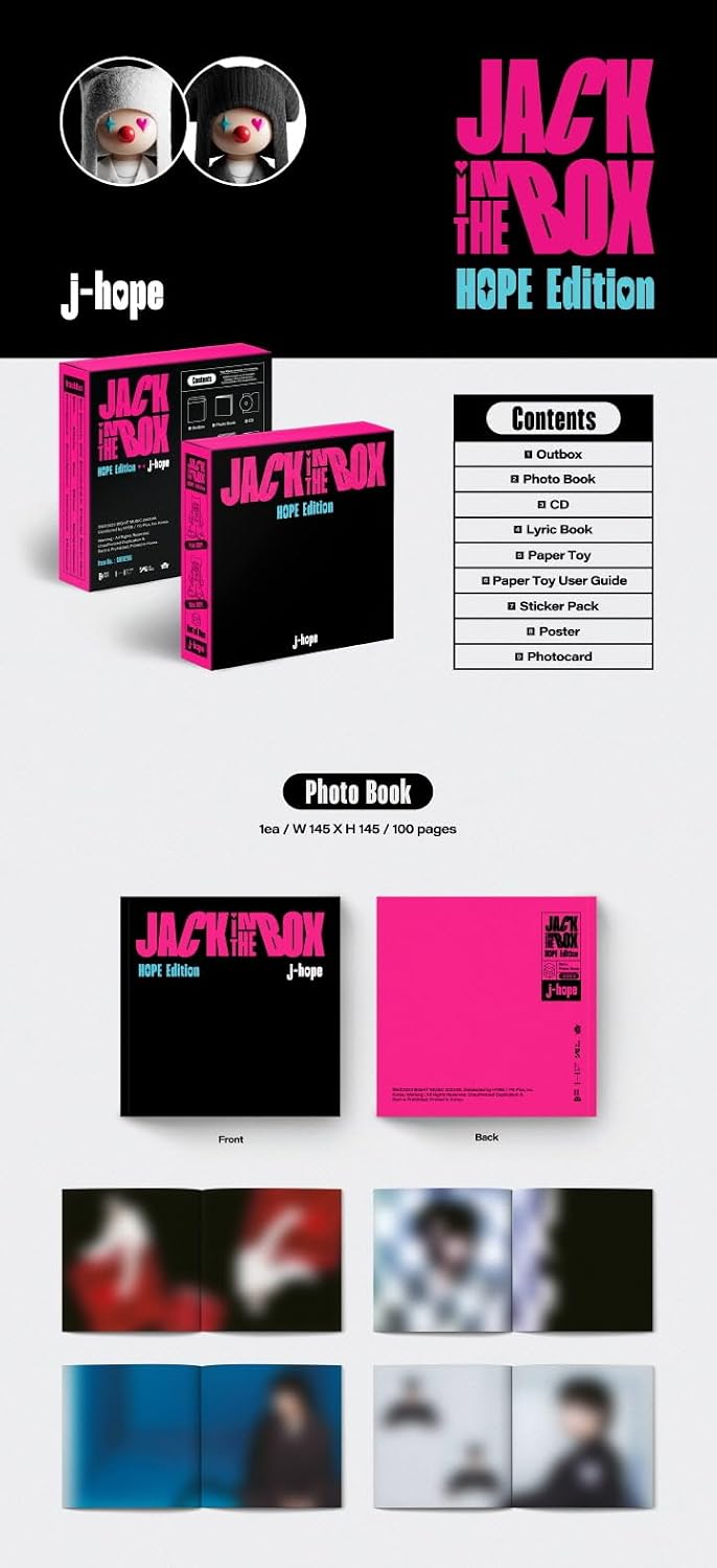 J-Hope BTS Jack In The Box Hope Edition Album photobook pages preview