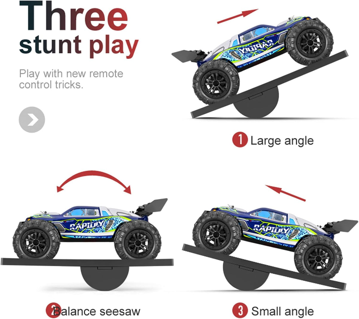 Hobby Fans stunt playset configured with adjustable tilt angles.