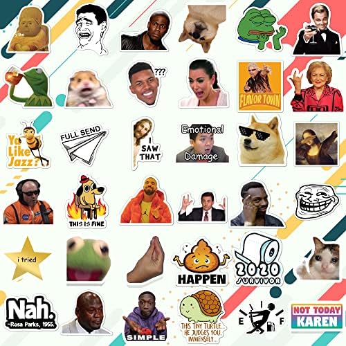 High quality 306 piece bulk sticker collection applied on a laptop skin surface.