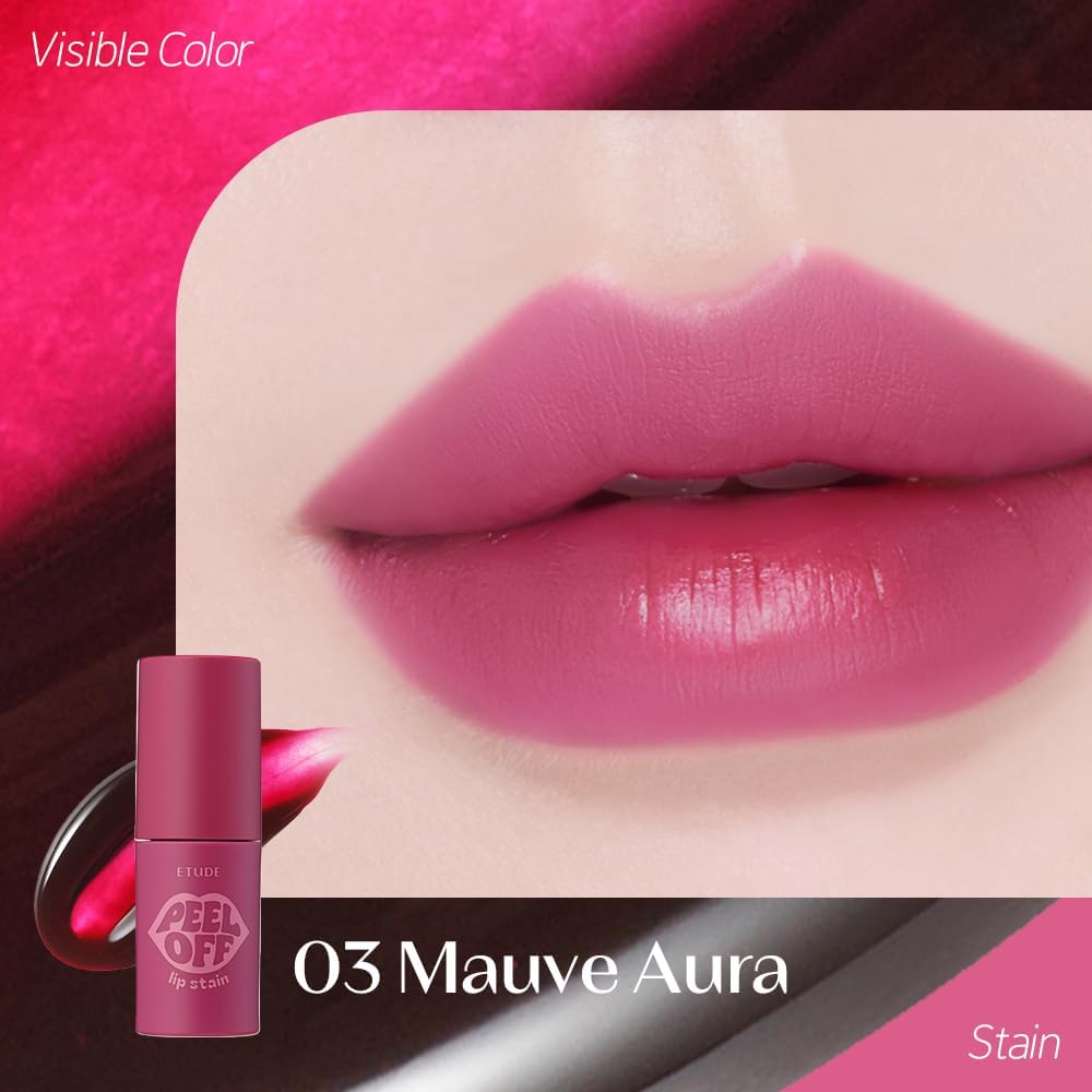 Hydrating hydrogel lip tint tattoo application with arrow curve tip applicator